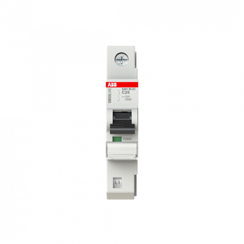 ABB S401M-UCC25 Sicherungsautomat C, 25 A, 125 V DC, 1P, 10 kA