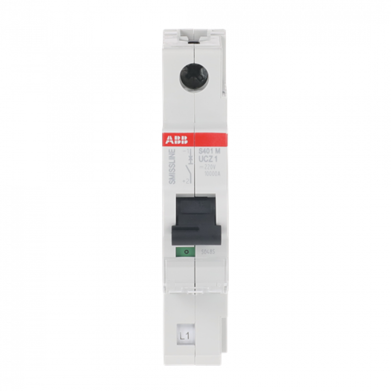 ABB S401M-UCZ1 Sicherungsautomat Z-Char., 1 A, 125 V DC, 1P, 50 kA Z, 1 A, 125 V DC, 1polig, Icu=50 kA
