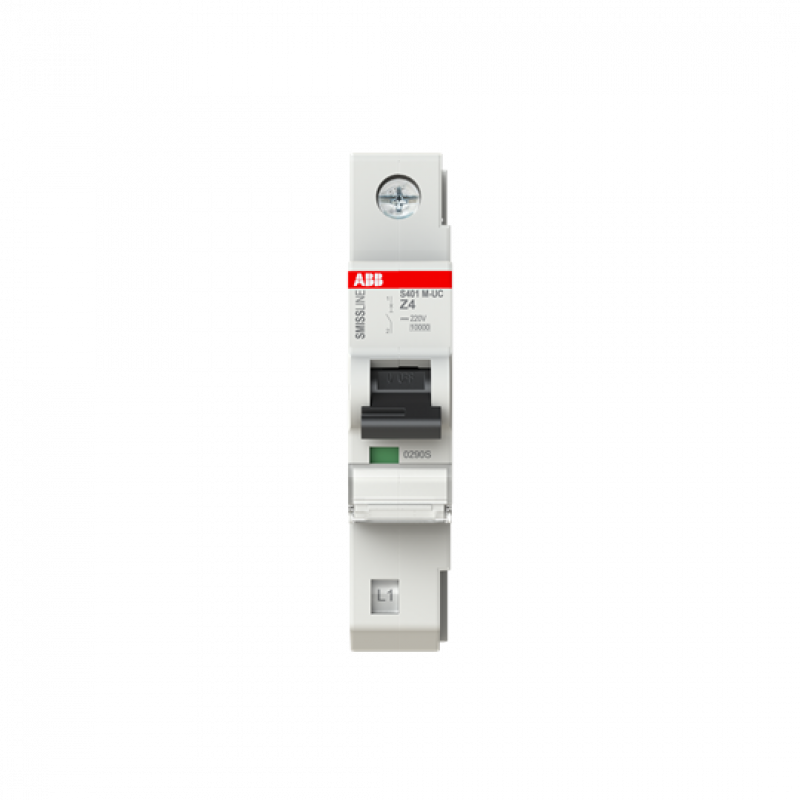 ABB S401M-UCZ4 Sicherungsautomat Z-Char., 4 A, 125 V DC, 1P, 10 kA Z, 4 A, 125 V DC, 1polig, Icu=10 kA