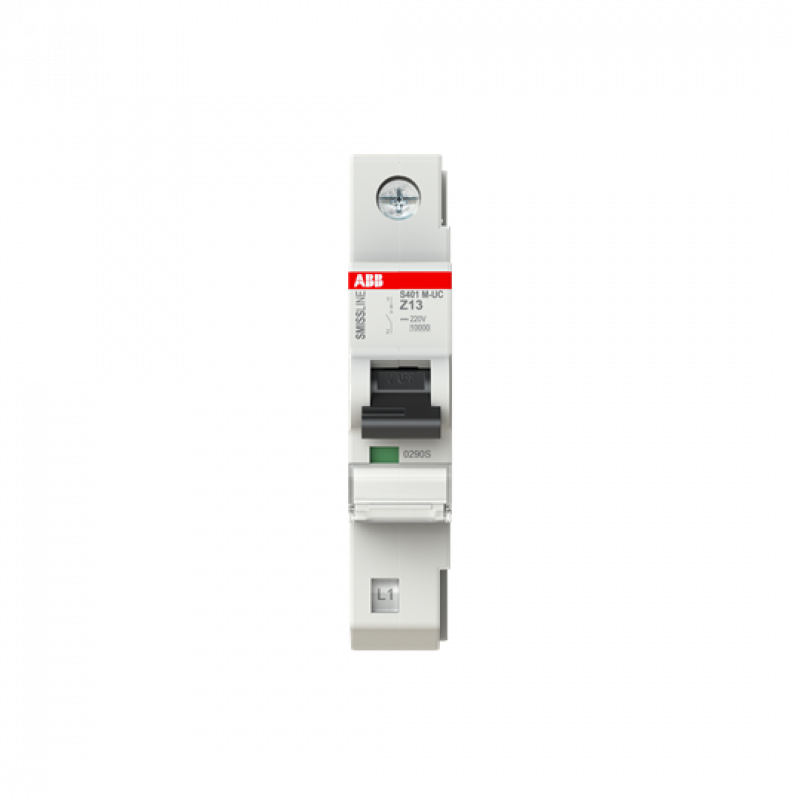 ABB S401M-UCZ13 Sicherungsautomat Z-Char., 13 A, 125 V DC, 1P, 10 kA Z, 13A, 125 V DC, 1polig, Icu=10 kA