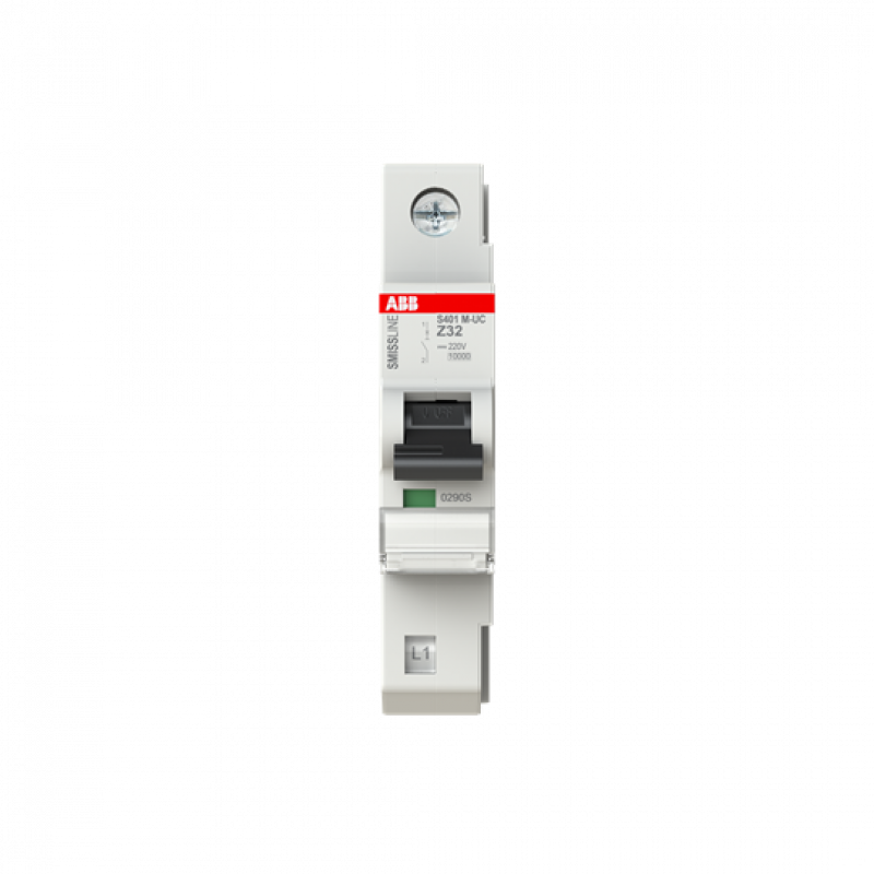 ABB S401M-UCZ32 Sicherungsautomat Z-Char., 32 A, 125 V DC, 1P, 10 kA Z, 32 A, 125 V DC, 1polig, Icu=10 kA