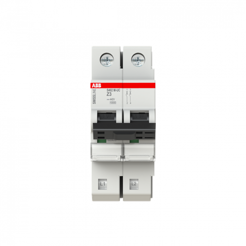 ABB S402M-UCZ3 Sicherungsautomat Z-Char., 3 A, 250 V DC, 2P, 10 kA, steckbar