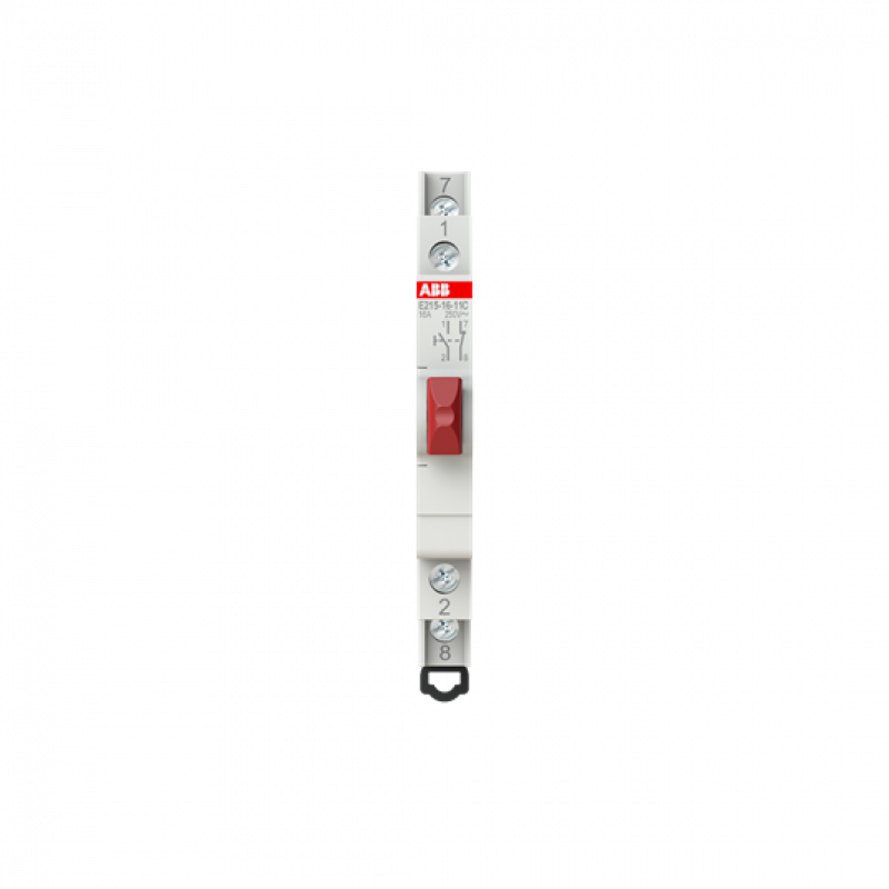 ABB E215-16-11C Taster Rot 16 A, 1 Schließer, 1 Öffner, 250 V AC