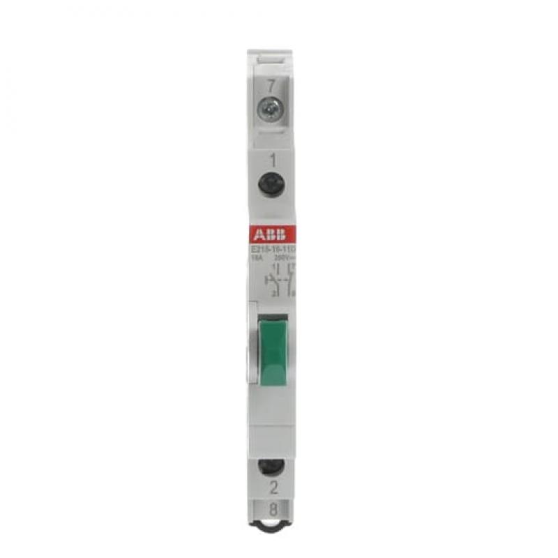 ABB E215-16-11D Taster Grün 16 A, 1 Schließer, 1 Öffner, 250 V AC