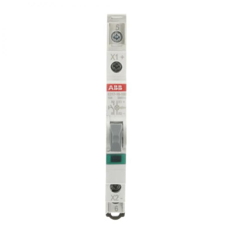 ABB E217-16-10D48 Leuchttaster Grün 16 A, 1 Schließer, 250 V AC mit LED 12-48 V AC/DC