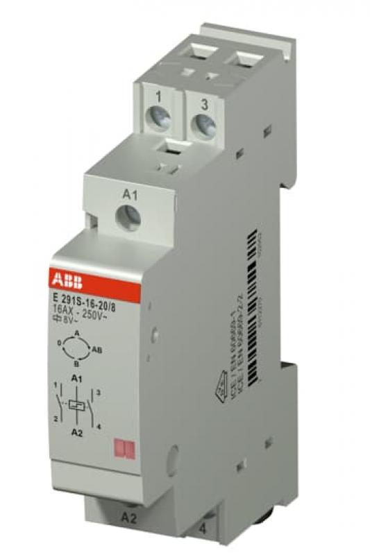 ABB E291S-16-20/8 Serien-Stromstoßschalter Spule 8 V AC, 16 A, 2 Schließer