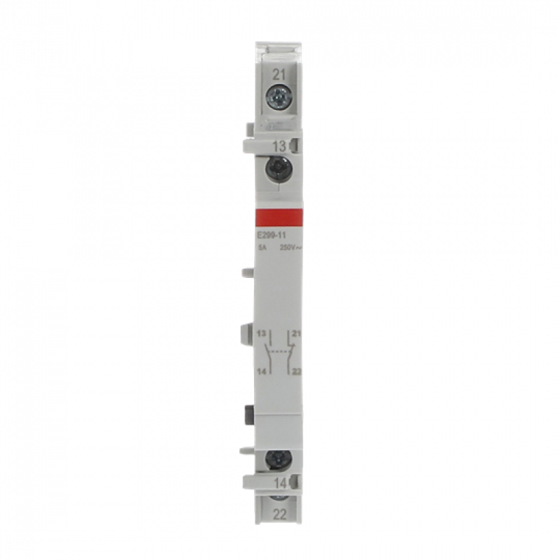 ABB E299-11 Hilfskontakt für E290/E297 1 Öffner + 1 Schließer, 5 A, 250 V AC, 9 mm