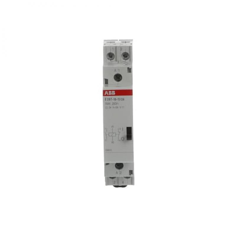 ABB E297-16-11/24 Installationsrelais Spule 24 V AC/24 V DC, 16 A, 1 Öffner + 1 Schließer Nicht zur Ansteuerung über SPS geeignet