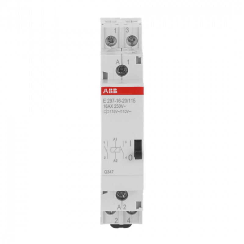 ABB E297-16-20/115 Installationsrelais Spule 115 V AC/110 V DC, 16 A, 2 Schließer