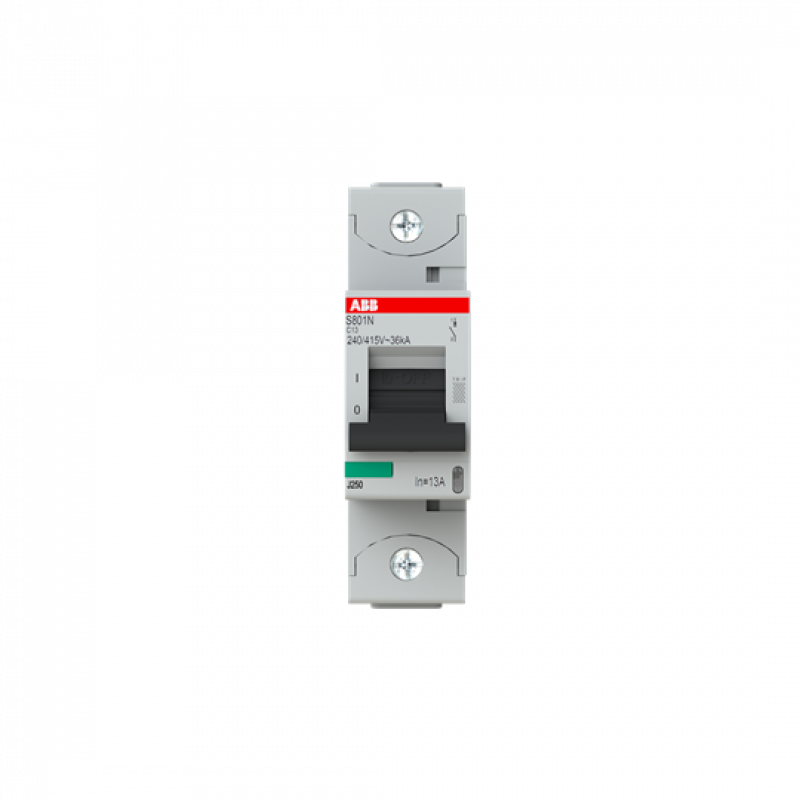 ABB S801N-C13 Hochleist.-Sicherungsa., 13A, C, 400 V AC=Icu 36 kA, 690 V AC=Icu 4, 5 kA, 1P