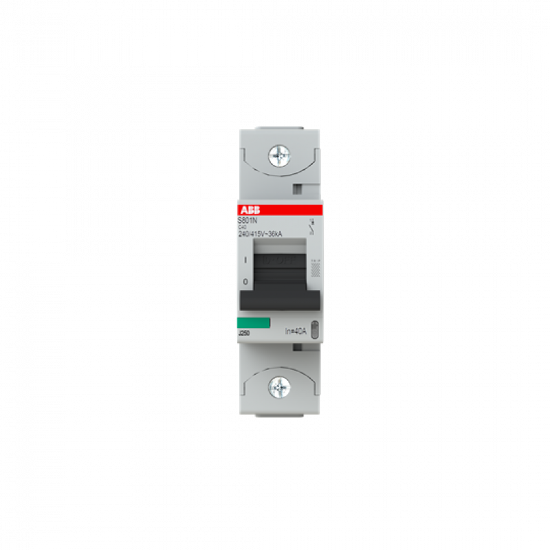 ABB S801N-C40 Hochleist.-Sicherungsa., 40A, C, 400 V AC=Icu 36 kA, 690 V AC=Icu 4, 5 kA, 1P