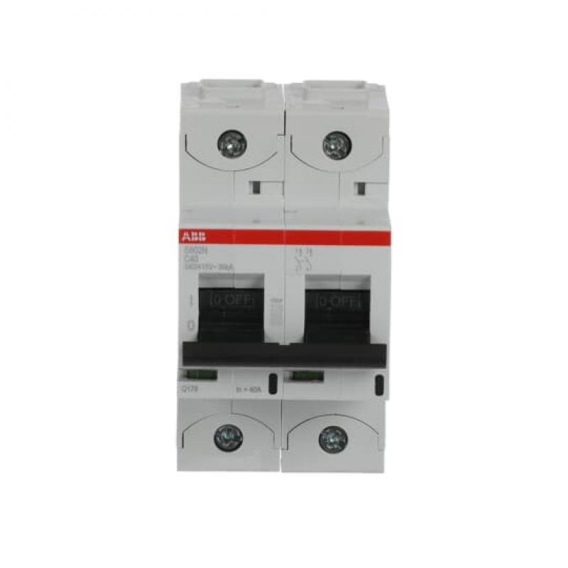 ABB S802N-C40 Hochleist.-Sicherungsaut., 40A, C, 400V AC=Icu 36 kA, 690V AC=Icu 4, 5 kA, 2P