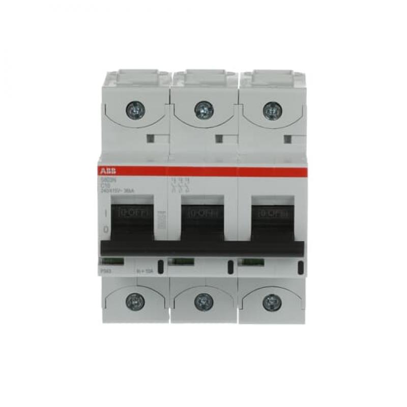 ABB S803N-C10 Hochleist.-Sicherungsautomat, 10A, C, 400 V AC=Icu 36kA, 690 V AC=Icu 4, 5kA,