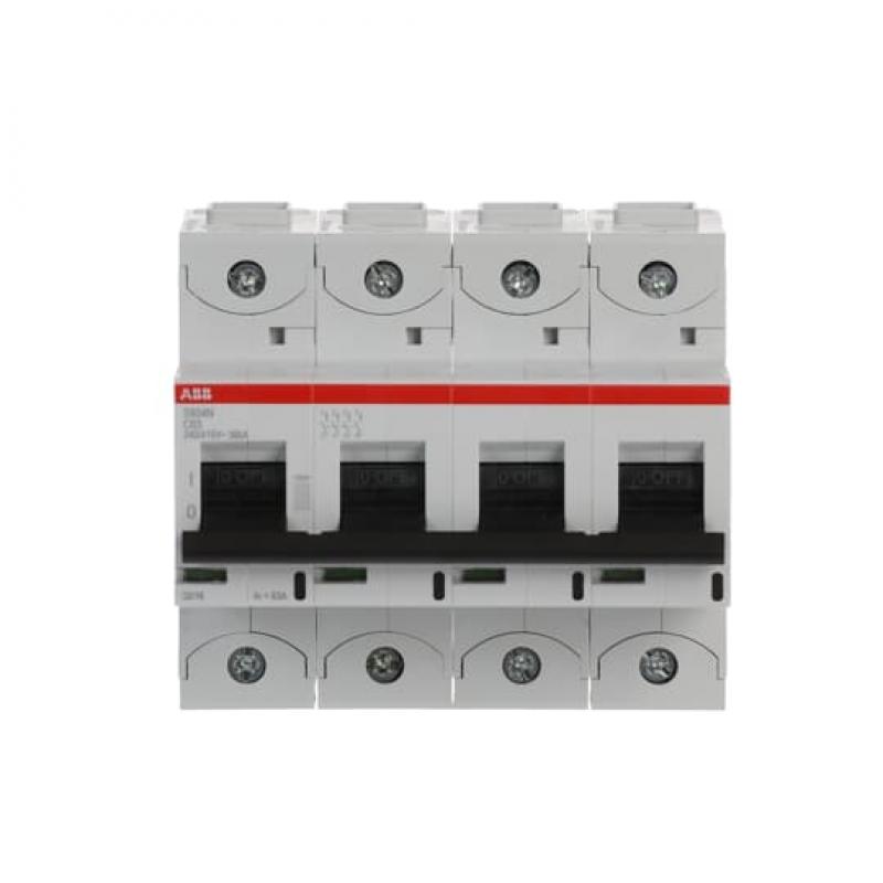 ABB S804N-C63 Hochleist.-Sicherungsautomat, 63A, C, 400 V AC=Icu 36kA, 690 V AC=Icu 4, 5kA,