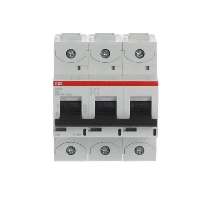 ABB S803N-D63 Hochleist.-Sicherungsautomat, 63A, D, 400 V AC=Icu 36kA, 690 V AC=Icu 4, 5kA,