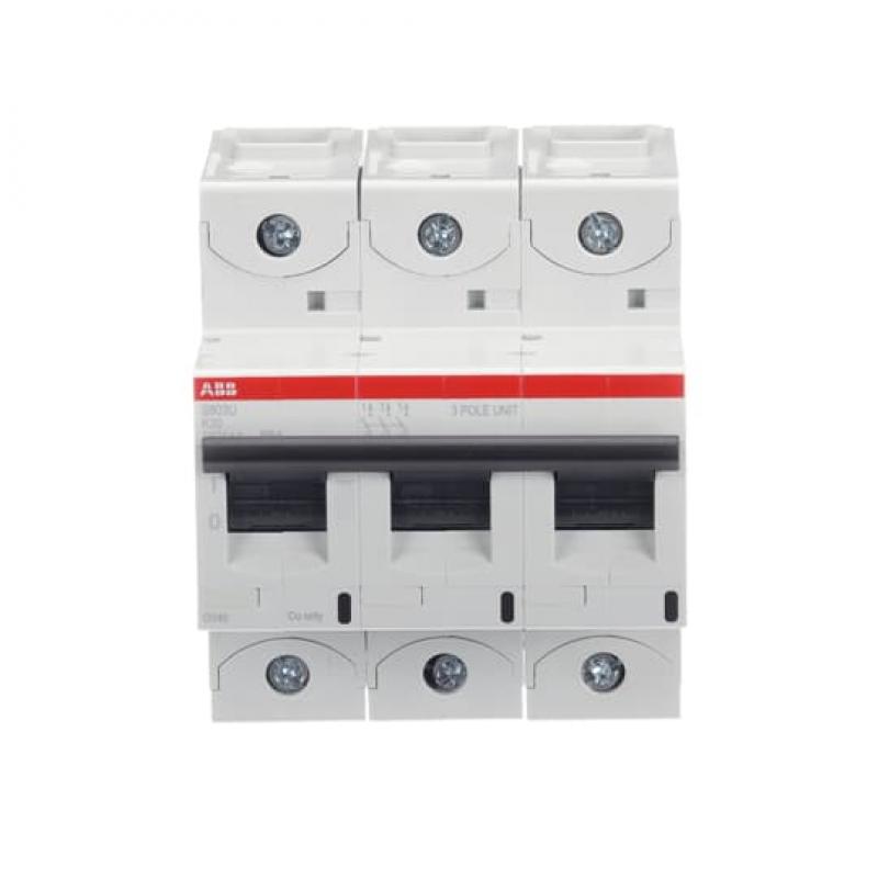 ABB S803U-K30 Hochleist.-Sicherungsautomat, 30A, K, 240 V AC=Icu 50kA, 3P, UL 489