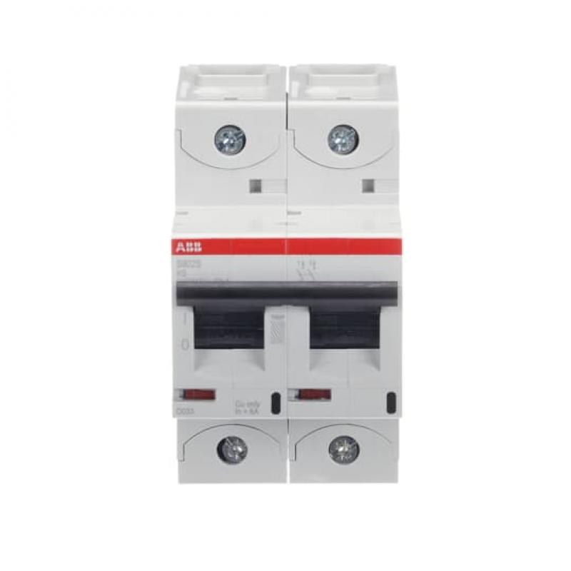 ABB S802S-K6 Hochleist.-Sicherungsautomat 6A, K, 415 V AC=Icu 50kA, 2P