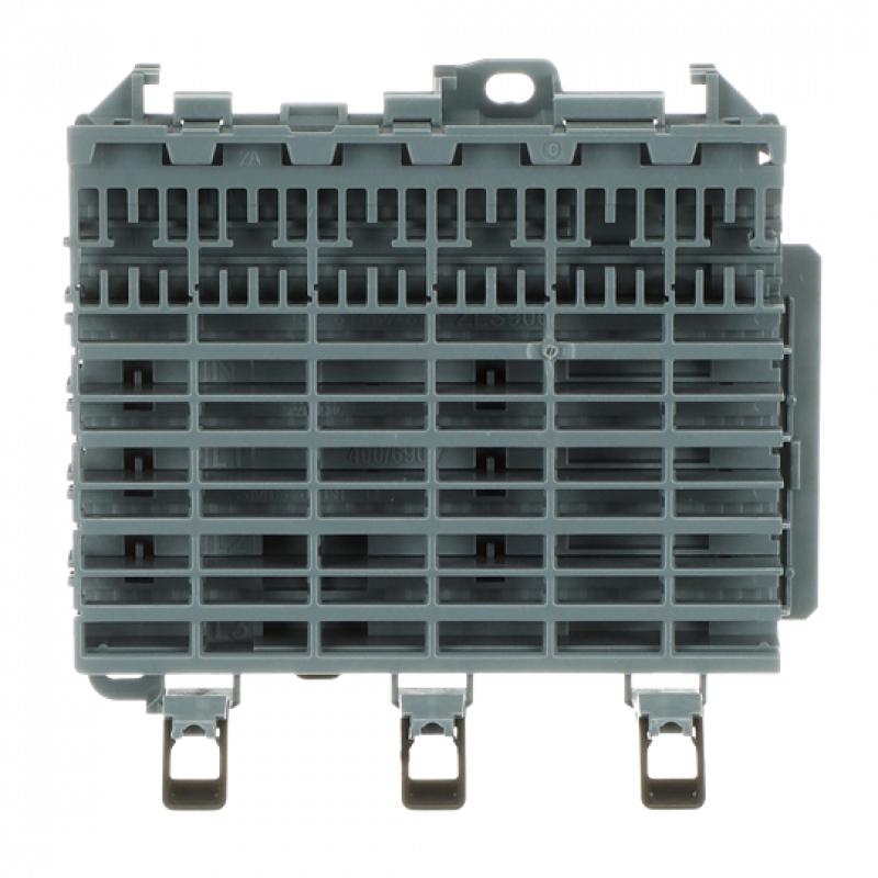 ABB ZLS906 Stecksockel 6 PLE SMISSLINE TP, inkl. Ober- und Unterteil, ohne Stromschienen