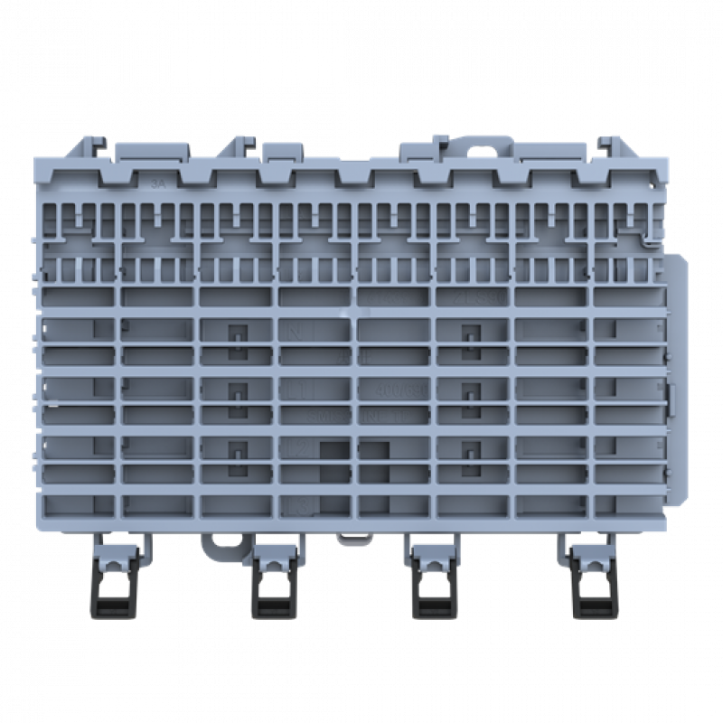 ABB ZLS908 Stecksockel 8 PLE SMISSLINE TP, inkl. Ober- und Unterteil, ohne Stromschienen