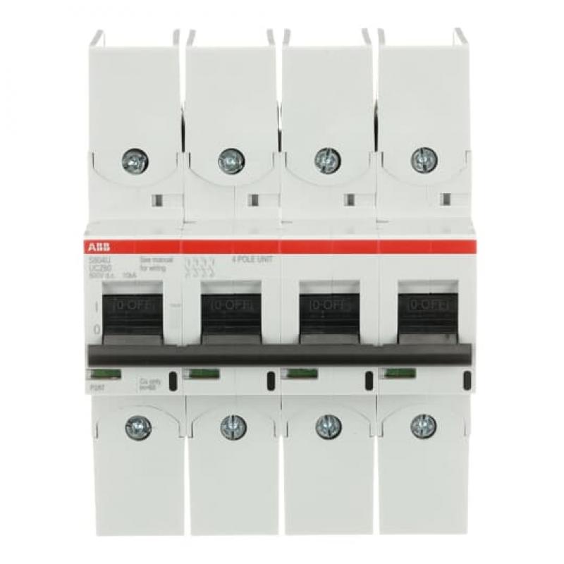 ABB S804U-UCZ60 Hochleis.Sicherungsautomat für Spannungen bis 600V DC 4P, 60A, UL489, 10kA