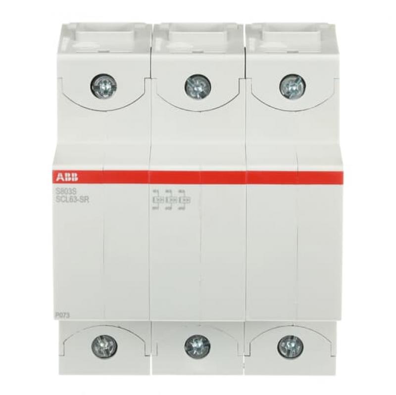 ABB S803S-SCL63-SR Kurzschlussstrombegrenzer, 3polig, 63A 690V AC, 50kA, IEC 90647-2, Uimp=8kV