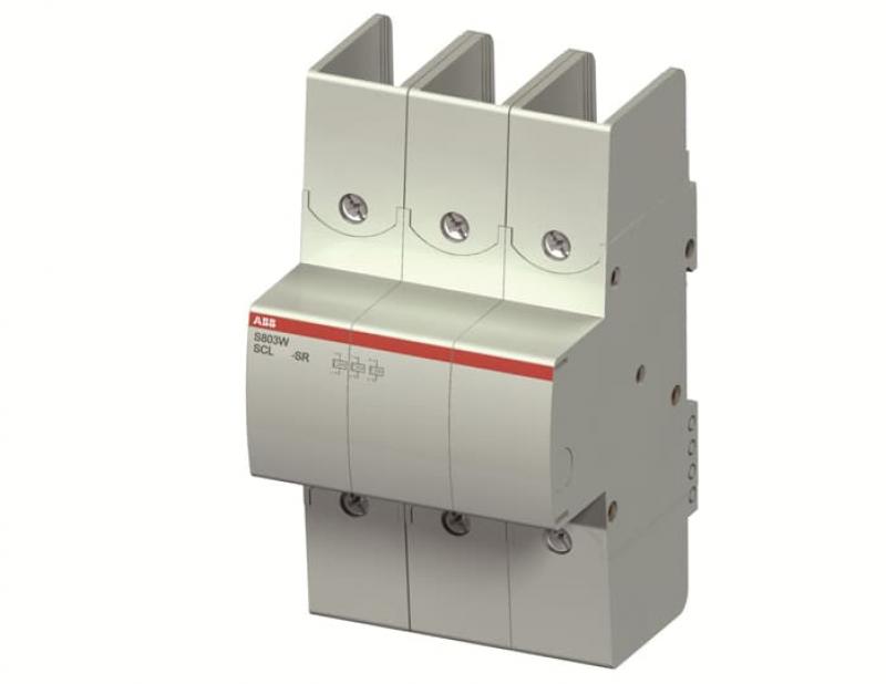 ABB S803W-SCL100-SR Kurzschlussstrombegrenzer, 3polig, 100A 600V AC, 65kA, UL 508, Uimp=8kV