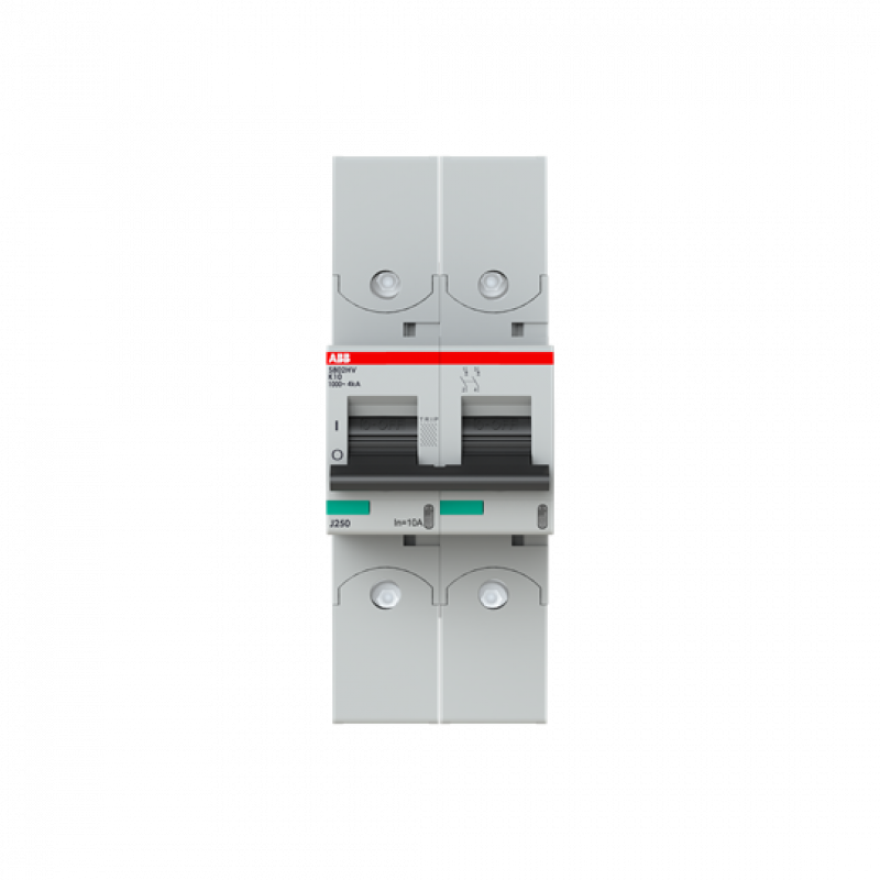 ABB S802HV-K10 Hochleistungs-Sicherungsautomat bis max. 1000 V AC, 2P, Icu = 4 kA, In = 10A