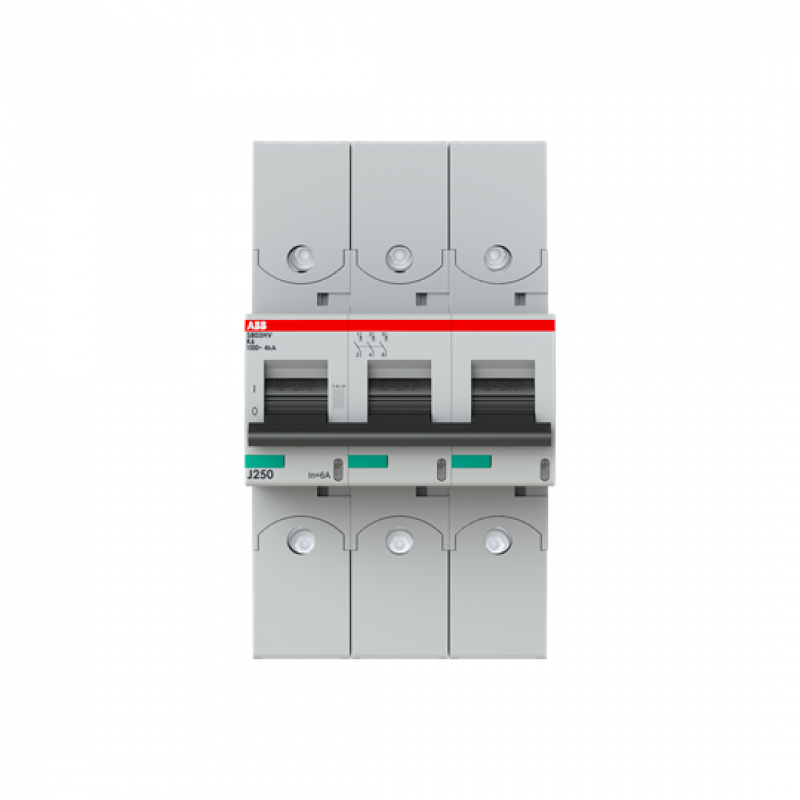 ABB S803HV-K6 Hochleistungs-Sicherungsautomat bis max. 1000 V AC, 3P, Icu = 4kA, In = 6A
