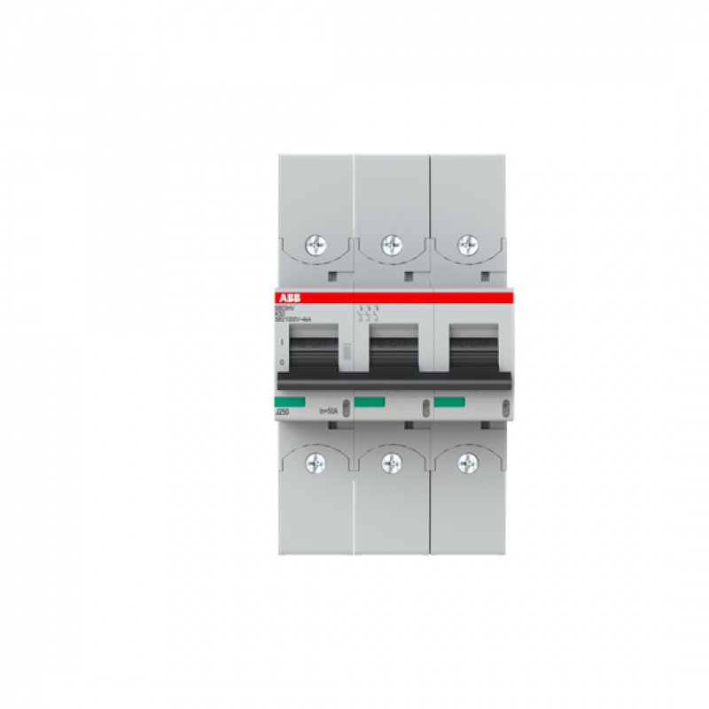 ABB S803HV-K50 Hochleistungs-Sicherungsautomat bis max. 1000 V AC, 3P, Icu = 4kA, In = 50A