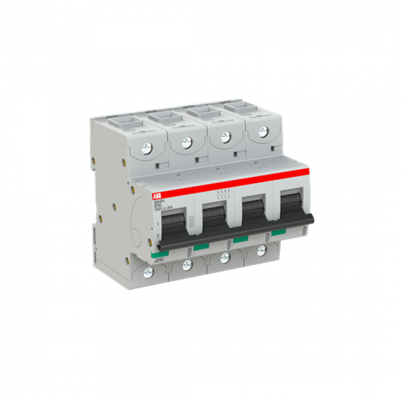 ABB S804PV-SP63 Strangsicherung für Photovoltaikanlagen 1.500 V DC, 63A, 4-polig