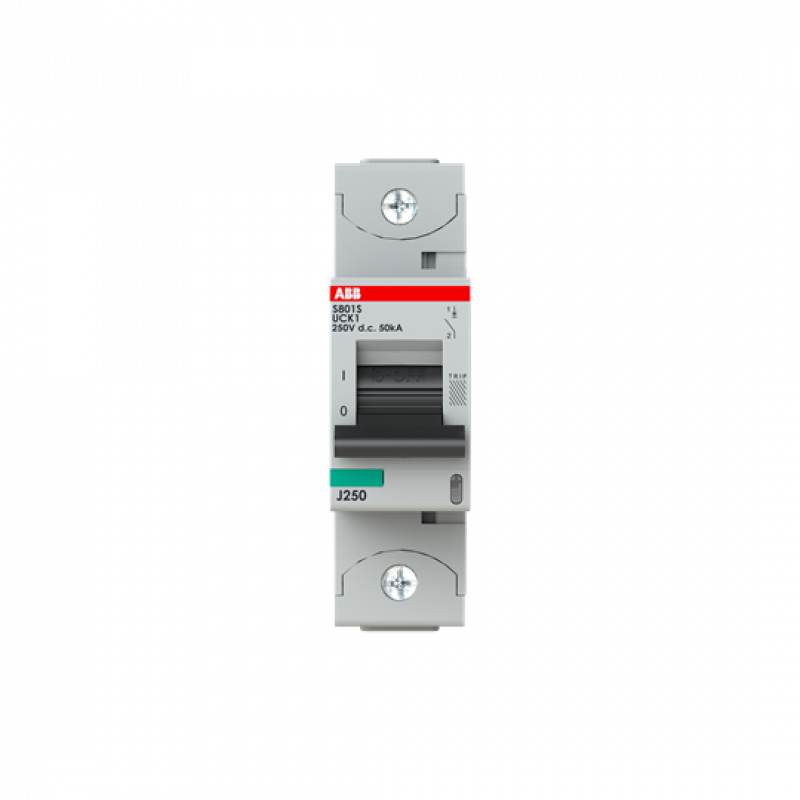 ABB S801S-UCK1 Hochleistungs-Sicherungsautomat 1A, K, 250V DC=Icu 50 kA, 1P