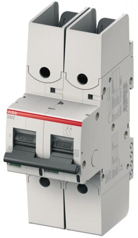 ABB S802HV-K2 Hochleistungs-Sicherungsautomat 2A, K, 1000 V AC=Icu 1.5 kA, 2P