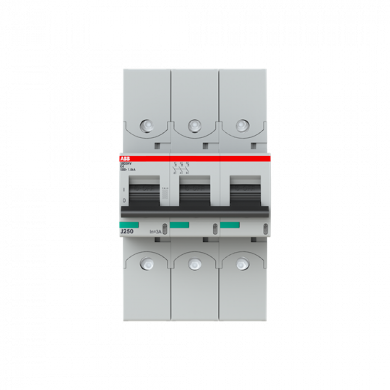 ABB S803HV-K4 Hochleistungs-Sicherungsautomat 4A, K, 1000 V AC=Icu 1.5kA, 3P