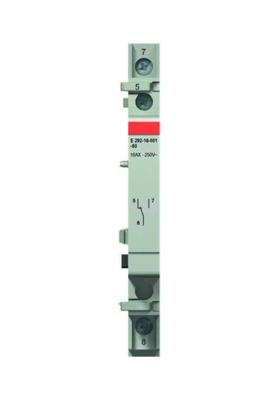 ABB E292-16-001-60 Hauptkontaktmodul 1 Wechsel, 16 A, 250 V AC, 60 Hz, 9 mm