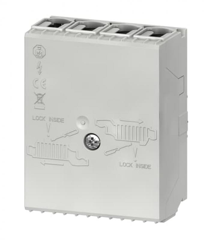 ABB ZLS924-3LNAB-R Einspeiseblock SMISSLINE Standardeinspeiseblock mit Innensechskant Bauhöhe 43 mm, 3L+N+LA+LB, rechts