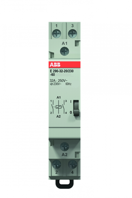 ABB E290-32-20/230-60 Stromstoßschalter 60 Hz, 2 Schließer, 32 A, 230 V AC