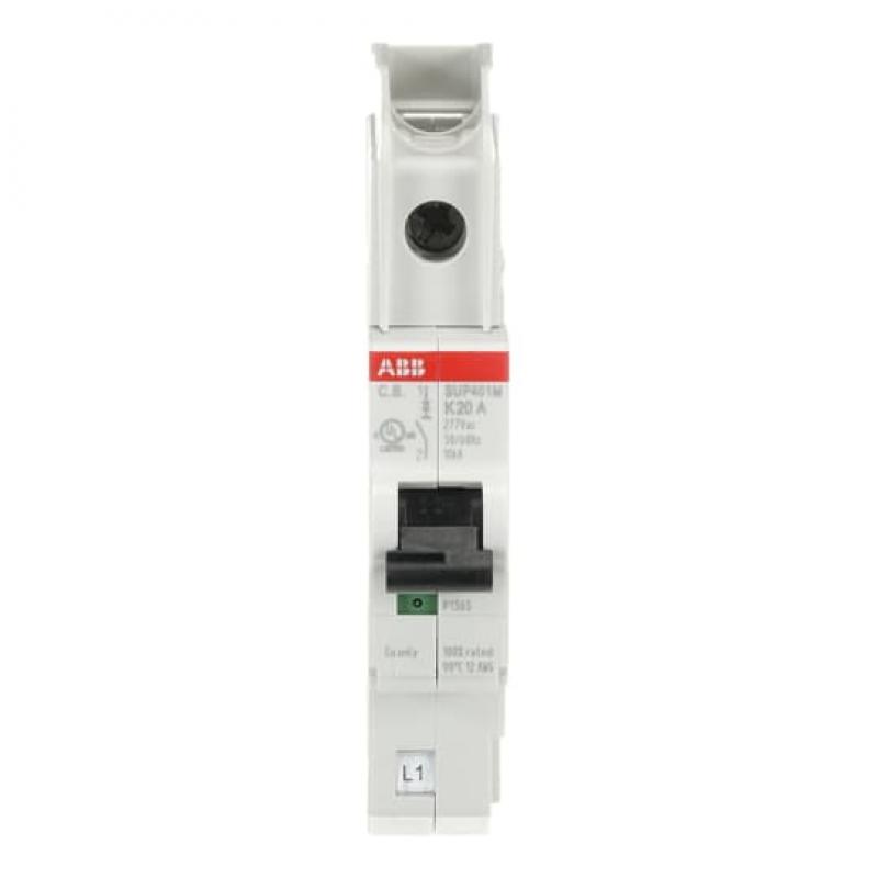 ABB SUP401M-K20 Sicherungsautomat K-Char., SMISSLINE steckbar Typ K, 20 A, 10 kA, 1P, UL489