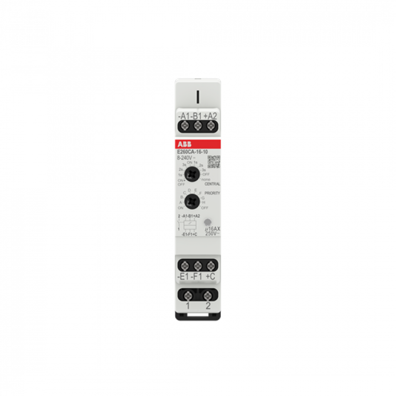 ABB E260CA-16-10 Elektronischer Stromstoßschalter 16 A, 1 Schließer, Zentral EIN/AUS, einstellbar