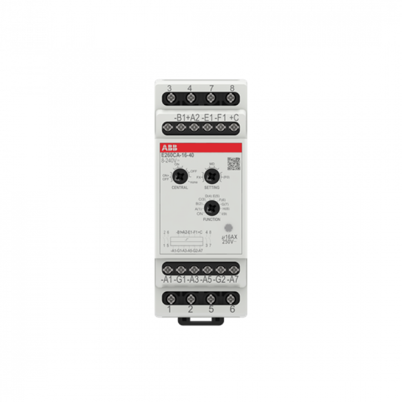 ABB E260CA-16-40 Elektronischer Stromstoßschalter 16 A, 4 Schließer, Zentral EIN/AUS, einstellbar