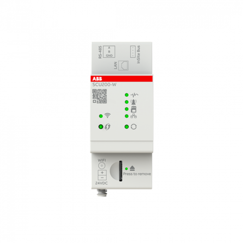 ABB SCU200-W InSite Steuereinheit LAN + WLAN Webserver, bis 16 Modbus RTU Geräte, bis 32 InSite Geräte, 24VDC