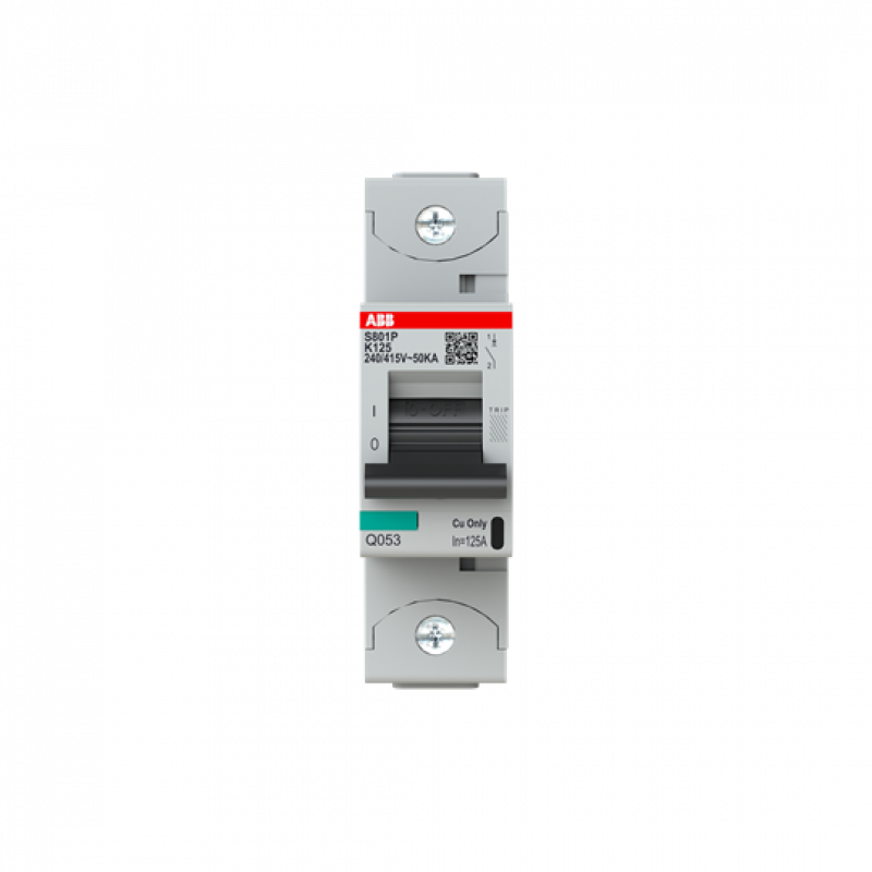 ABB S801P-K125 Hochleistungs-Sicherungsautomat 125A, K-Char., Icu=50 kA 240/415V AC, 1P