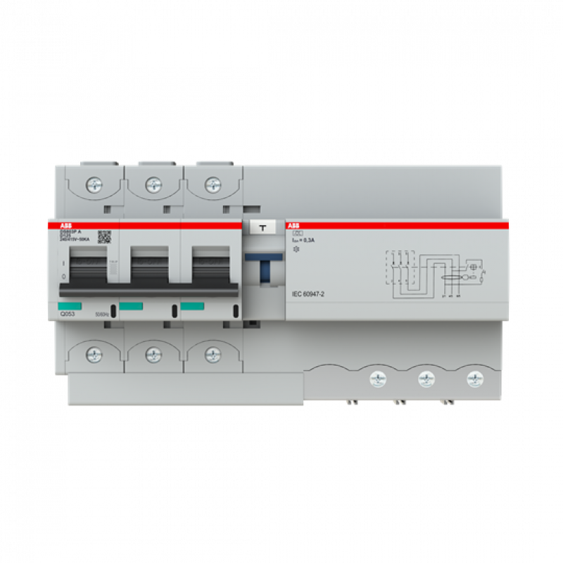 ABB DS803P-D125/0.3A FI/LS-Kombination Icu=50 kA, 240/415V AC Icu=50kA, 240/415V AC