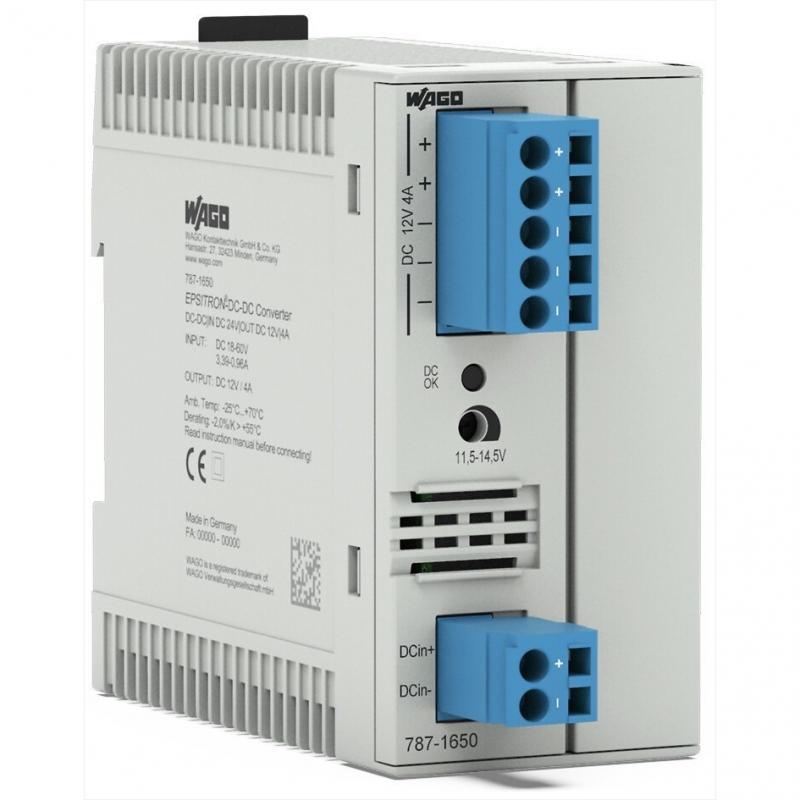 WAGO 787-1650 DC/DC-Wandler 24 V DC auf 12 V DC 4 A galvanisch getrennt