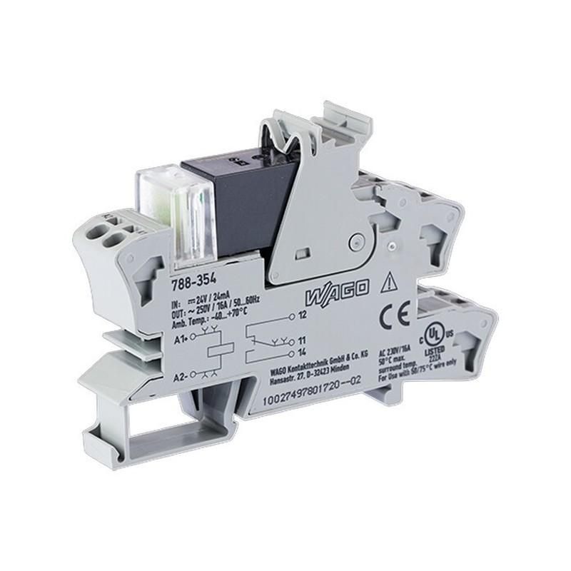 WAGO 788-354 Stecksockel mit Relais 24 V DC 1 Wechsler 16 A