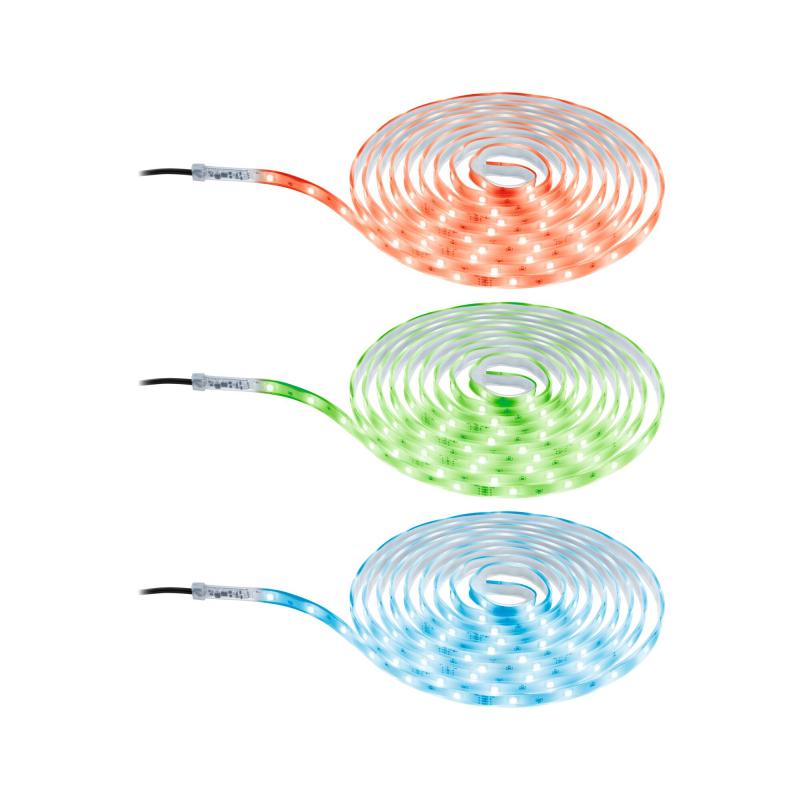 Paulmann 78892 SimpLED LED Strip Outdoor Komplettset 5m Spritzwasser geschützt 13W Regenbogen