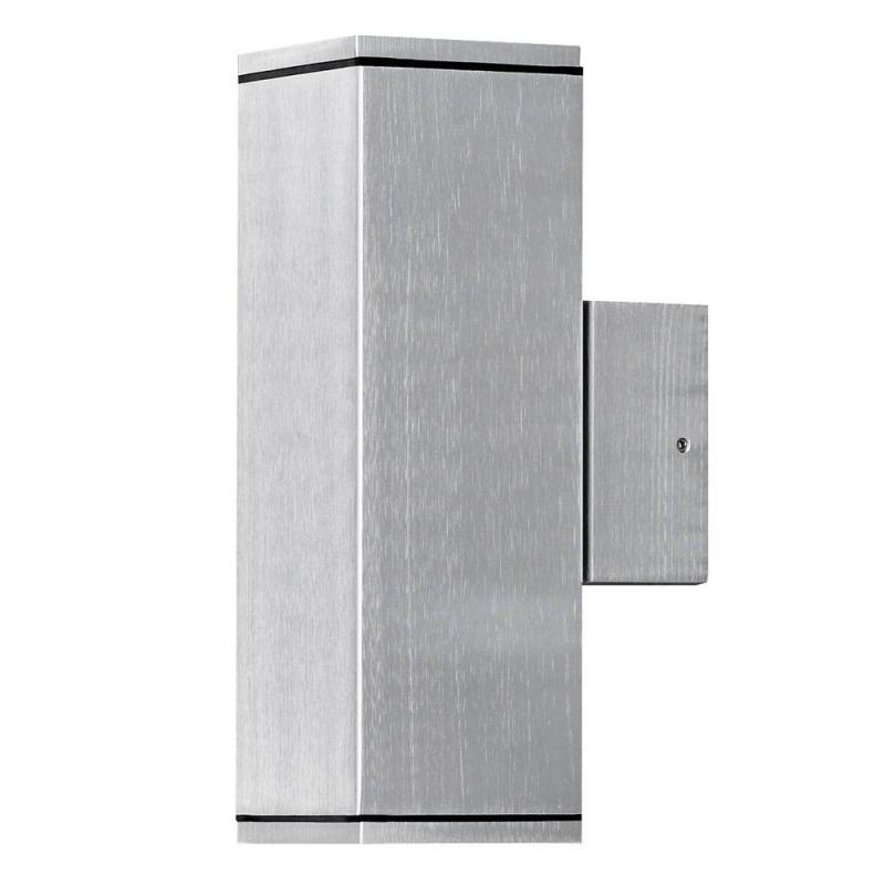 Konstsmide 7907-310 Monza Wandleuchte Aluminium, klares Glas, Reflektor