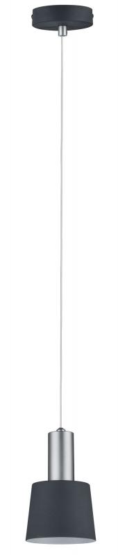 Aktion: Nur noch angezeigter Bestand verfügbar - Paulmann 79691 Neordic Haldar Pendelleuchte max.1x20W E14 Dunkelgrau/Chrom