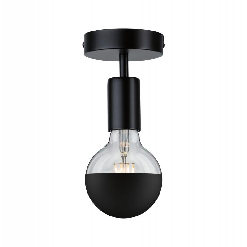 Paulmann 79760 Neordic Malja Deckenleuchte max1x20W E27 Schwarz 230V Metall