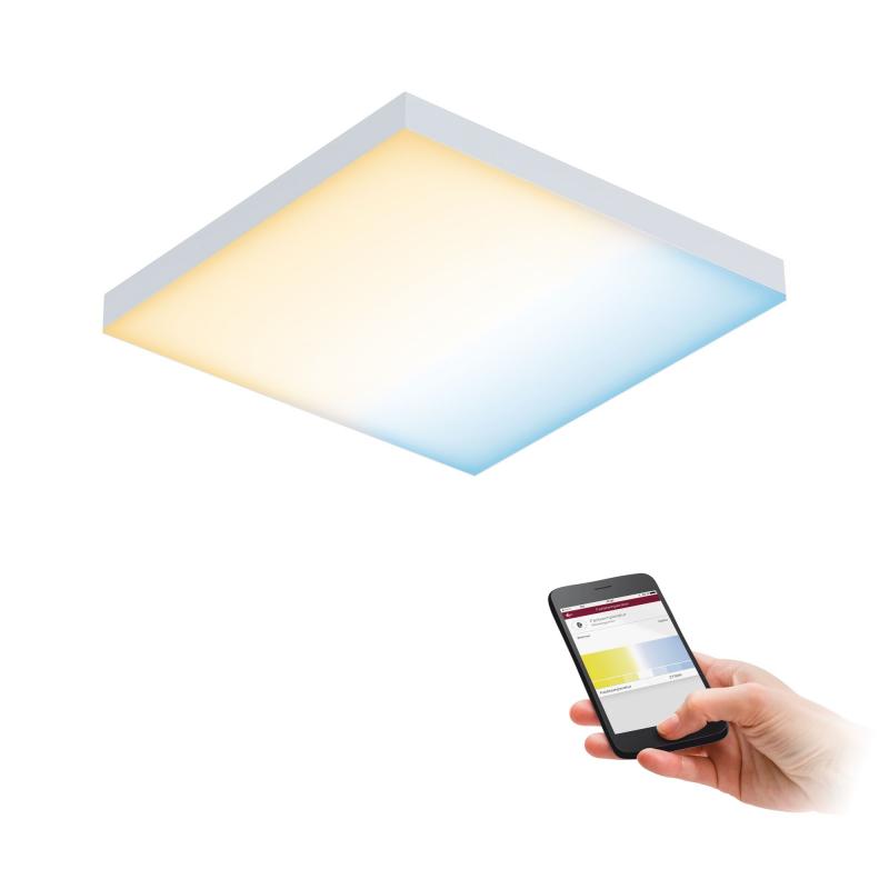 Rahmenloses LED Panel 225x225mm in Weiß matt ZigBee Tunable White Paulmann 79824
