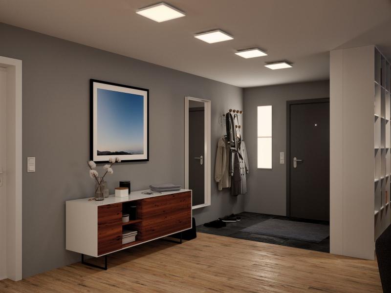 Rahmenloses LED Panel 225x225mm in Weiß matt ZigBee Tunable White Paulmann 79824